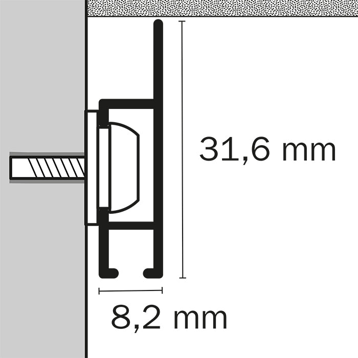 STAS cliprail max (kit installation inclus)