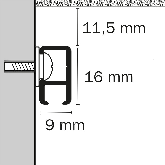 STAS minirail (kit installation inclus)